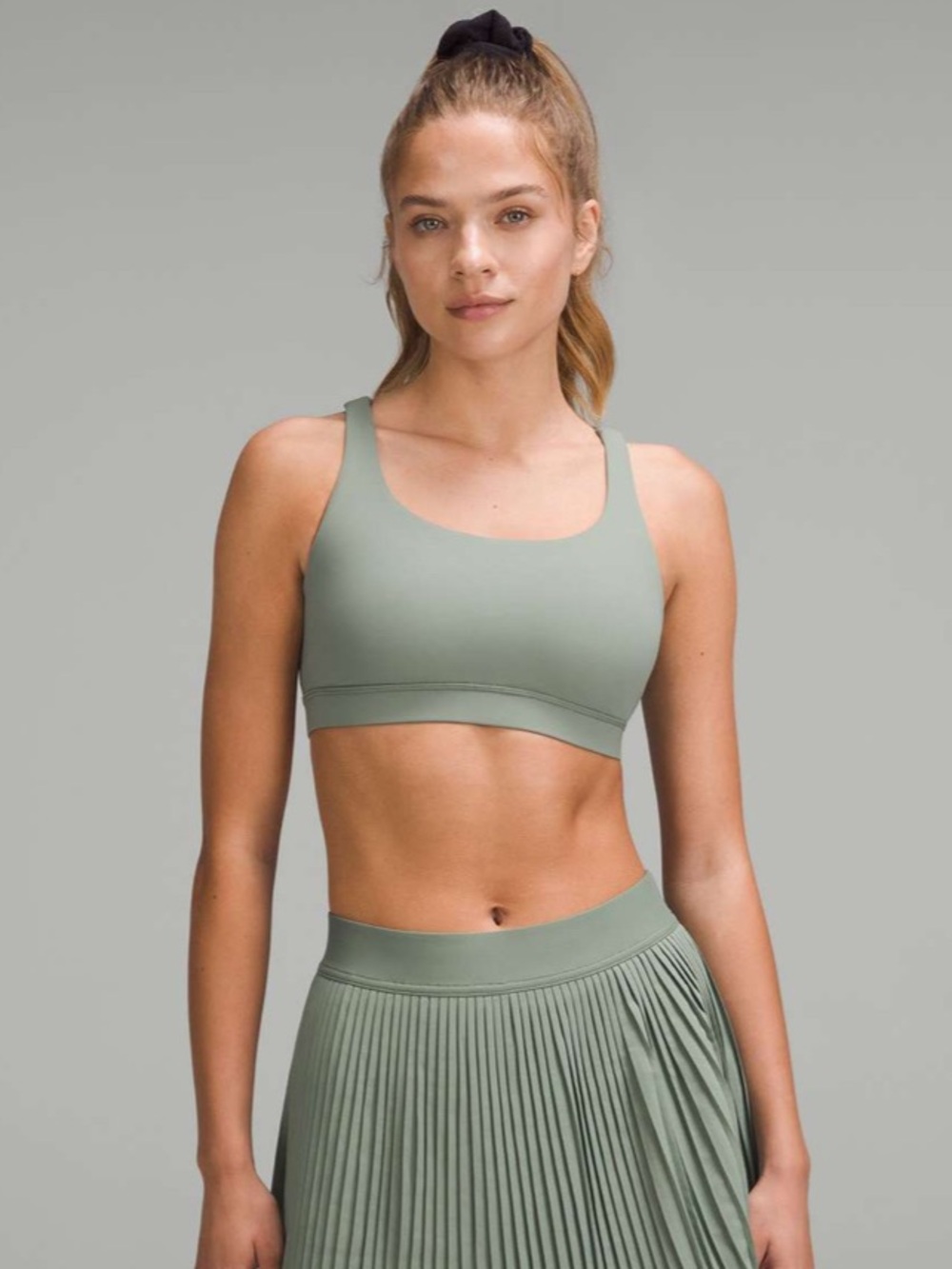 lululemon Energy Bra in Grey Eucalyptus